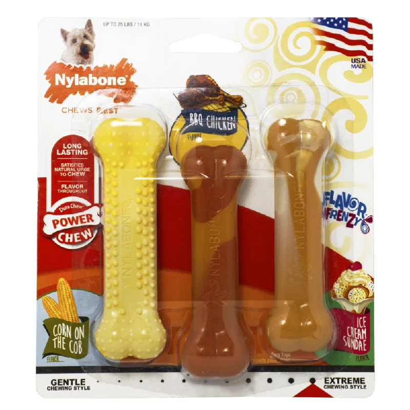 - Brand XX dog toy reviewsNylabone Summer BBQ Chicken / Vanilla / Corn Extreme Bone Small Pack of 3