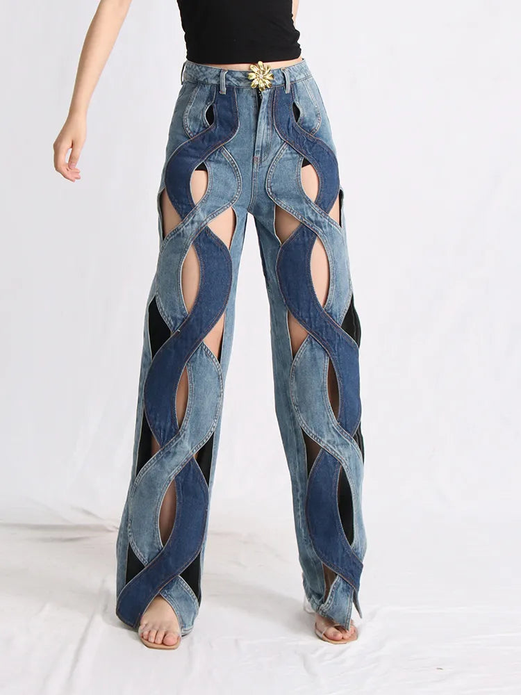 - Degradable pet feces bagTwo Different Denim Cut Out Jeans