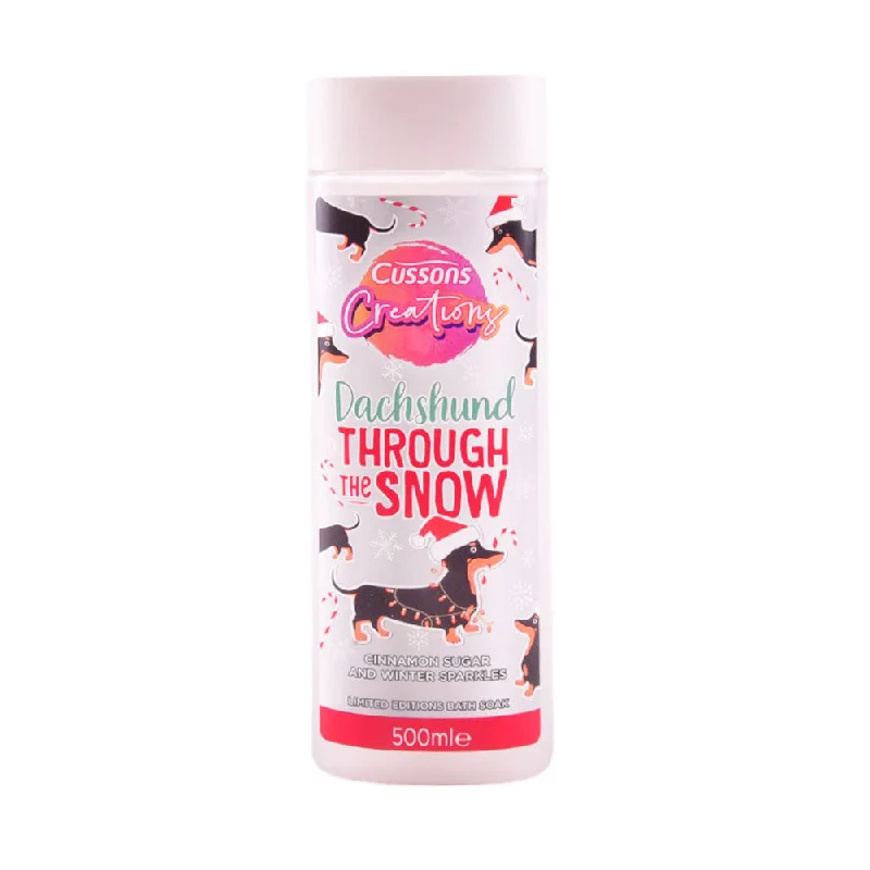 - Dog disposable foam shower gelCUSSONS CREATORS SHOWER GEL THROUGH SNOW CINNAMON 500 ML