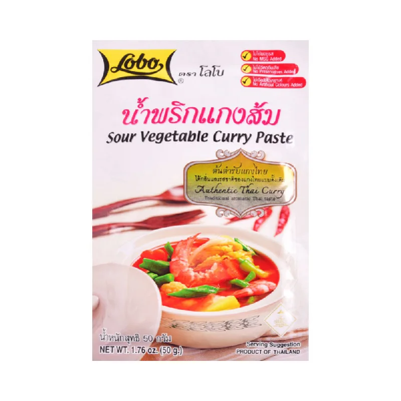 - Pet vitamin complex nutrition tabletsLOBO SOUR VEGETABLE CURRY PASTE 50G