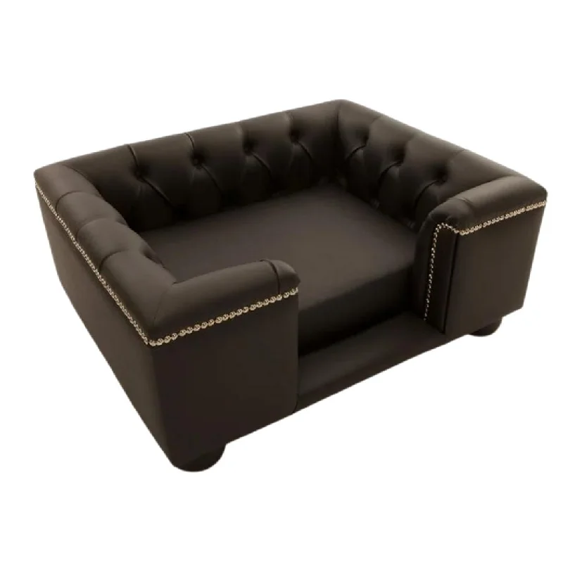 - Winter warm clothes for short-haired dogsScott's of London Sandringham Dog Chesterfield Black Faux Leather