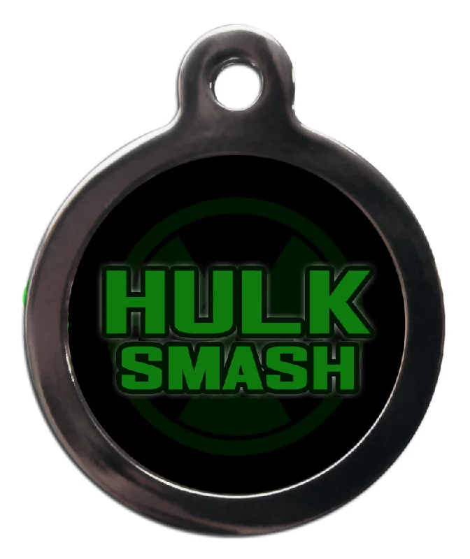 - Natural latex pet mattressHulk Smash Superhero Dog Tag