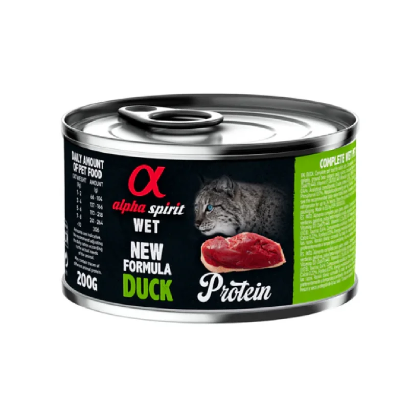 - Winter warm clothes for short-haired dogsAlpha Spirit Duck Wet Food for Cats