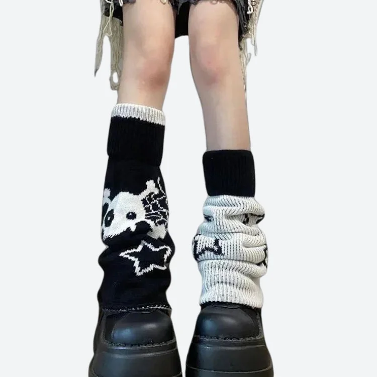 - Deodorizing cat litter tofu litterY2K Grunge Reversible Leg Warmers