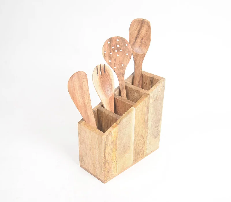 - Custom pet birthday cakeHand Cut Mango Wood Classic Cutlery Stand