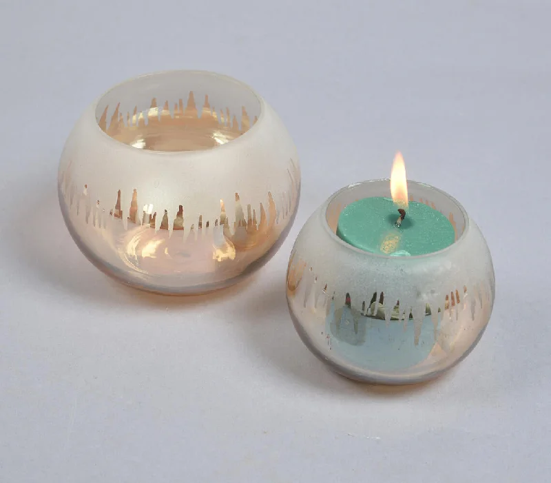 - Degradable pet feces bagAbstract Statement Glass Votives (Set of 2)