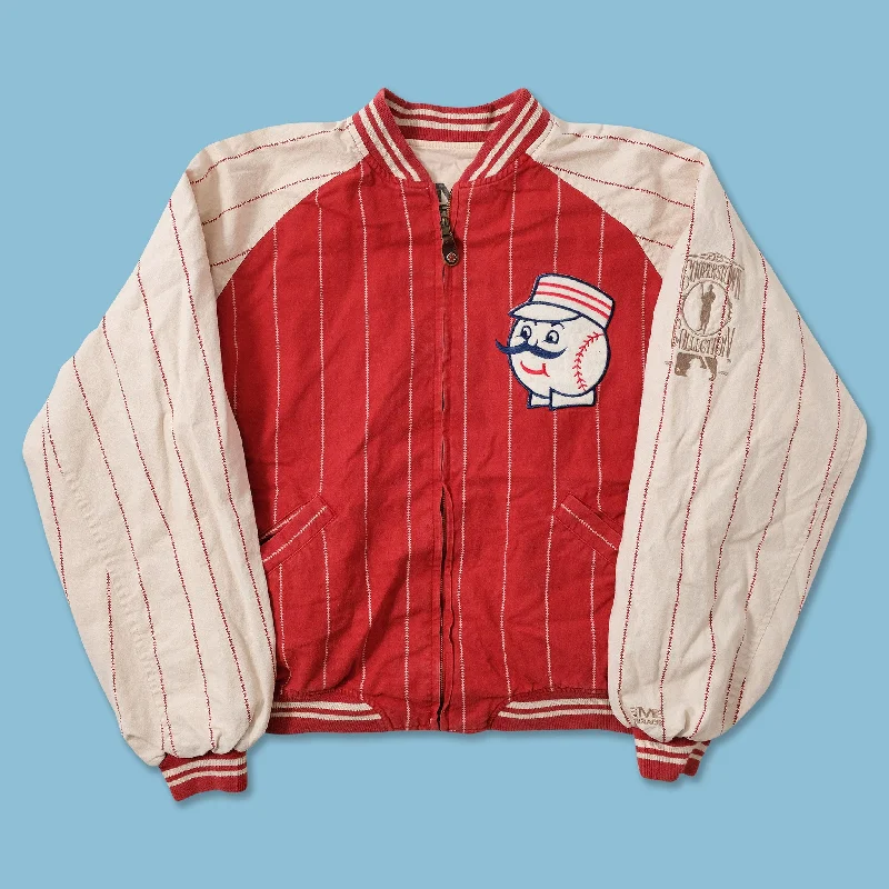 ---Vintage Cincinnati Reds Reversible Varsity Jacket Medium