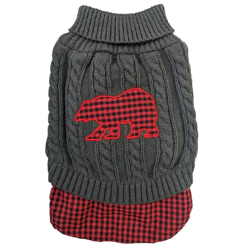 - Cat anti-jump window safety netFashion Pet Un-Tucked Plaid Sweater