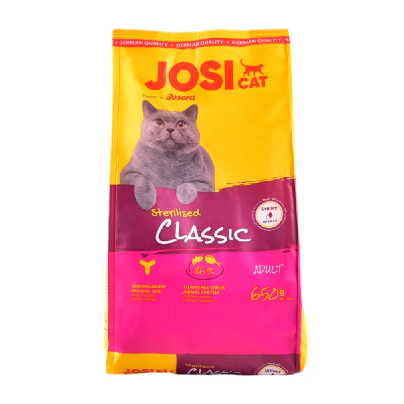 - Smart cat litter box with automatic cleaningJOSICAT ADULT CAT STERILISED CLASSIC BAG 650 GM