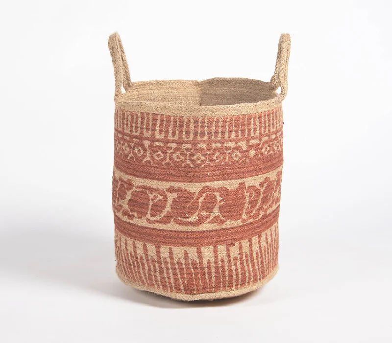 - Chinchilla cooling ice nest ceramic plateHandwoven Ethnic Printed Jute Basket
