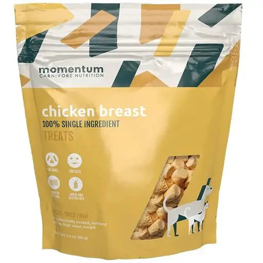 ---Momentum Carnivore Nutrition Freeze Dried Raw Chicken Breast Treats 3.5oz