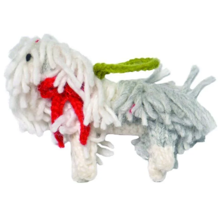 - Pet water dispenser UV sterilization versionHand Knit Dog Ornament Sheepdog