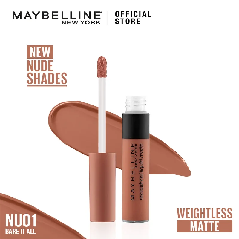 ---MAYBELLINE SENSATIONAL LIQ MATTE NUDE 01