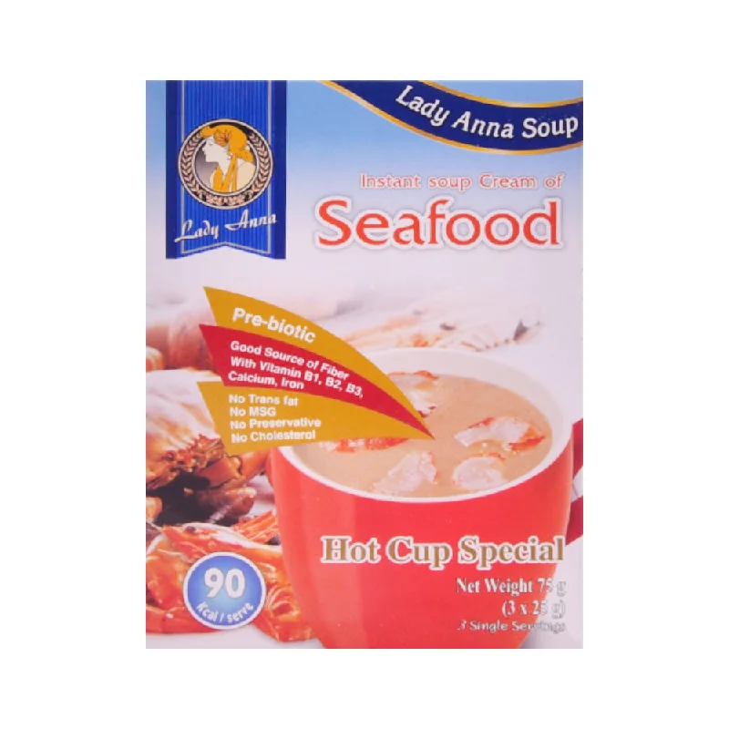 - Pet stroller can be taken on the planeLADY ANNA INSTANT SOUP CREAM SEAFOOD 66G (3X22G)