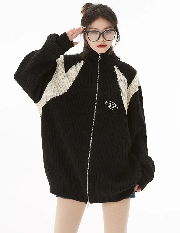 - Pet diabetes prescription foodTurtleneck Zip-Up Loose Cardigan