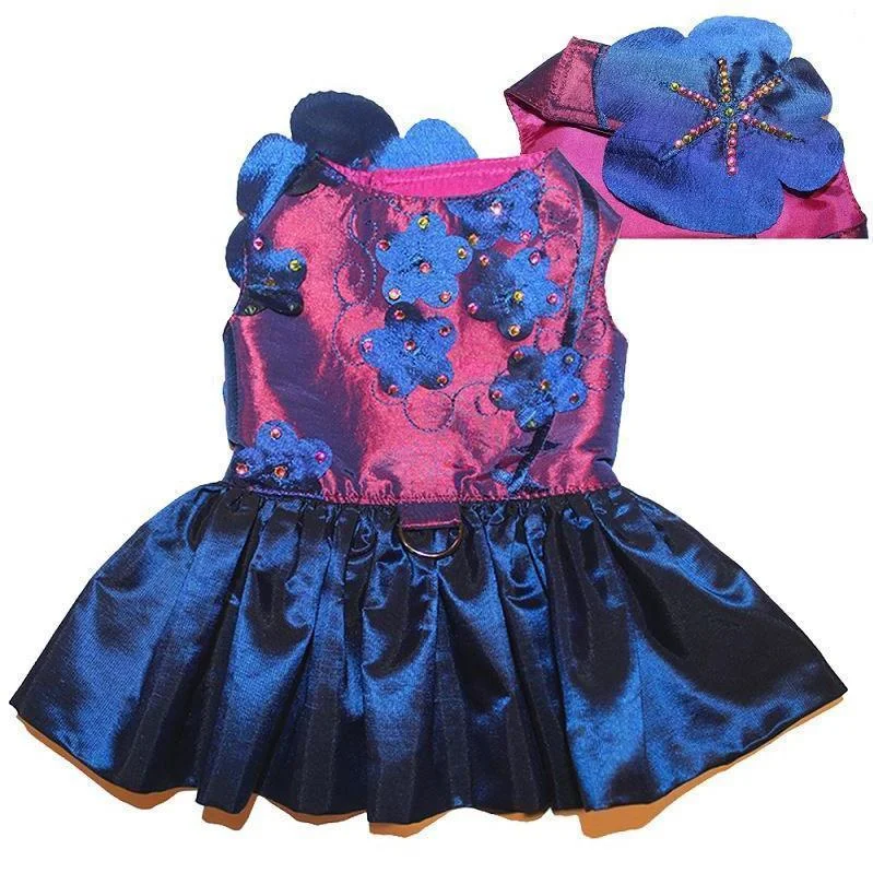 - Automatic induction pet water dispenserPlumeria Gardenia Lily Dog Harness Dress