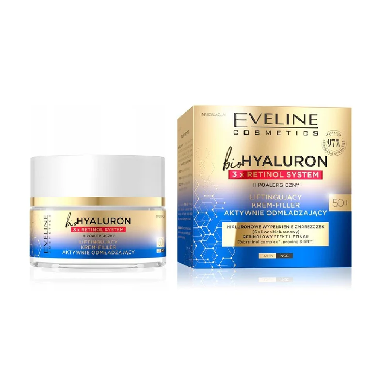 - Parrot climbing and standing wooden frameEVELINE BIO HYALURON 3X RETINOL SYSTEM CREAM FILLER 50+ 50ML - Parrot climbing and standing wooden frameEVELINE BIO HYALURON 3X RETINOL SYSTEM CREAM FILLER 50+ 50ML