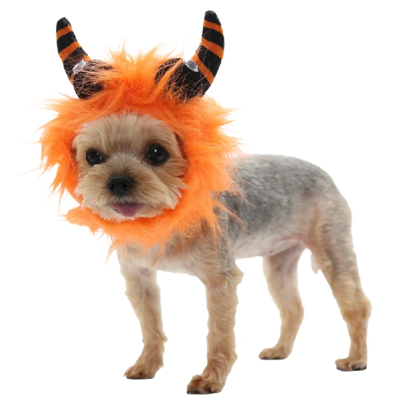 Classification by material or design:Furry Monster Hat Orange