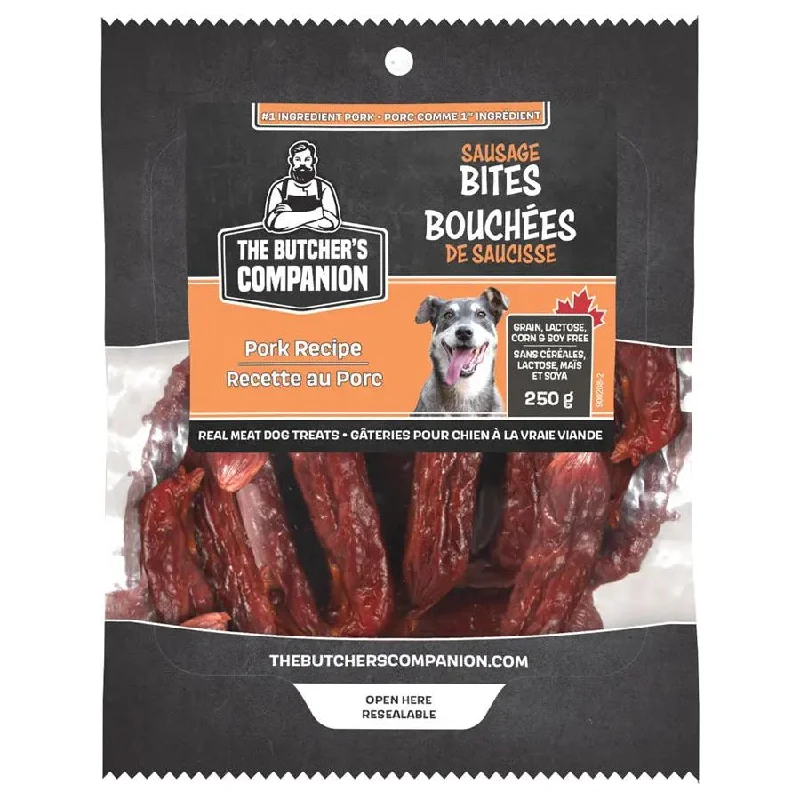 - Organic cotton dog bibsThe Butcher's Companion Dog Treats Pork Recipe Sausage 8.8oz