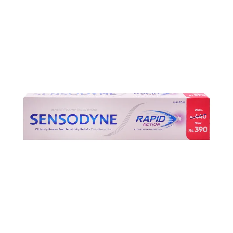 - Dog anti-slip matSENSODYNE TOOTH PASTE RAPID ACTION 100GM (RS.50 OFF)