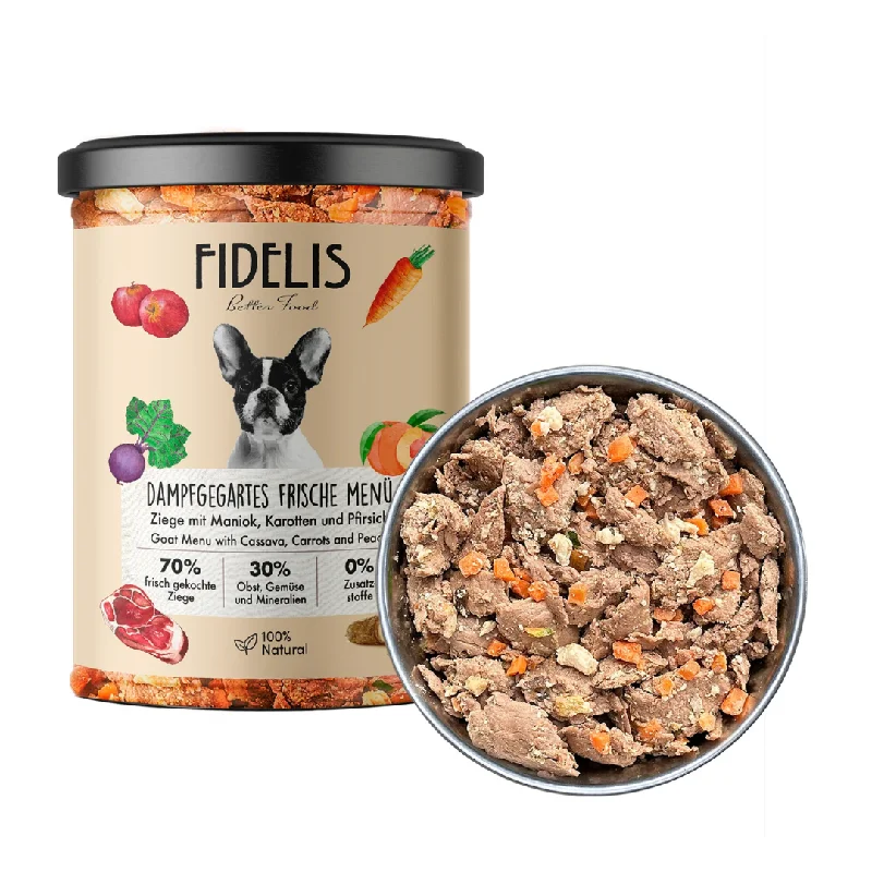 - Rabbit grass rack to prevent waste food boxFidelis Cooked Goat Menu Wet Food Jar
