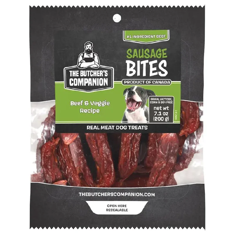 - Winter dog thick down jacketThe Butcher's Companion Dog Treats Beef & Veggie Recipe Sausage Bites 7.1oz