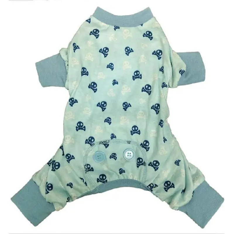 - Pet water dispenser UV sterilization versionFashion Pet Skull N Cross Bone Dog Pajamas Blue