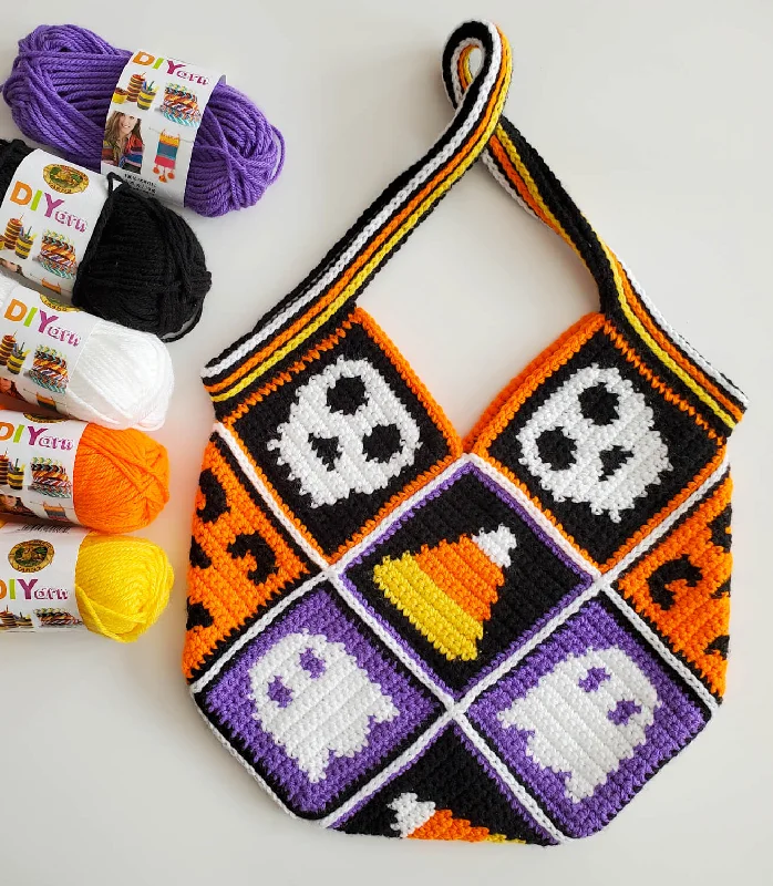 - Pet fence foldable indoorCrochet Kit - Patchwork Halloween Bag