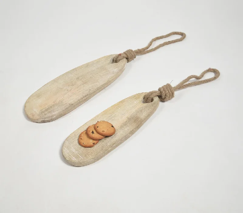 Pet ProductsVintage Wooden Trays (Set of 2)