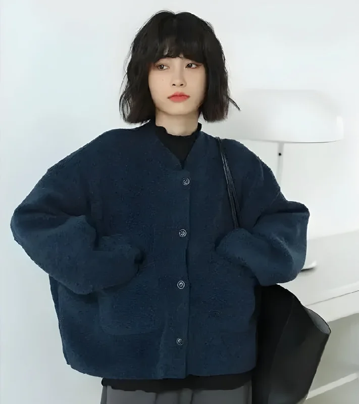 - Chinchilla cooling ice nest ceramic plateDark Academia Button Up Pockets Cardigan