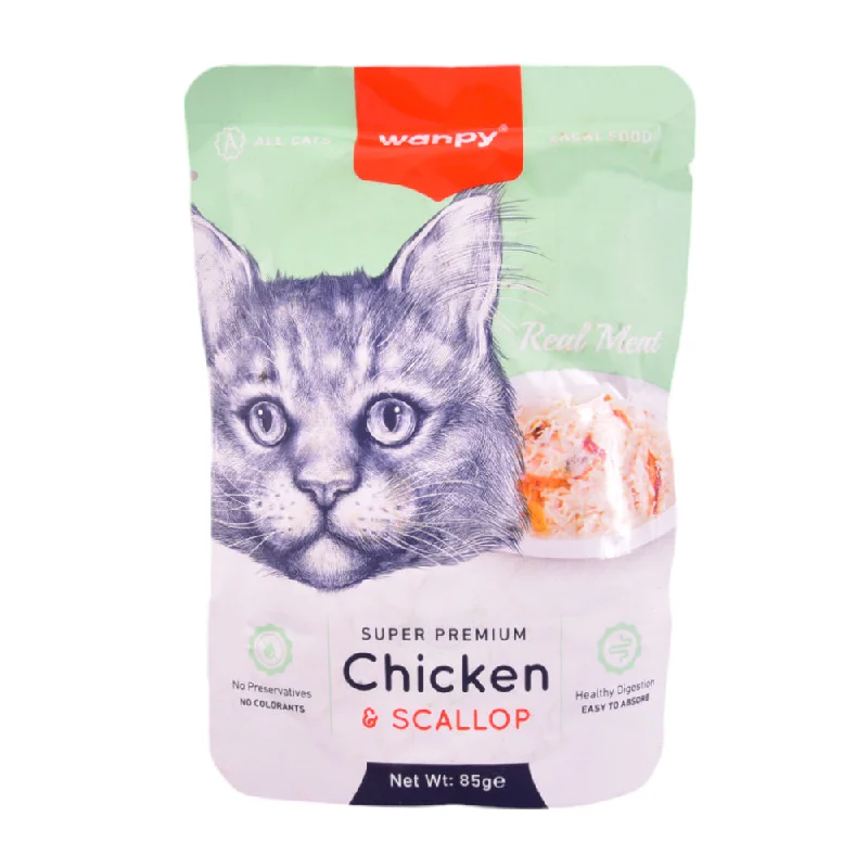 - Smart cat litter box with automatic cleaningWANPY ADULT CAT REAL MEAT CHICKEN & SCALLOP POUCH 85 GM
