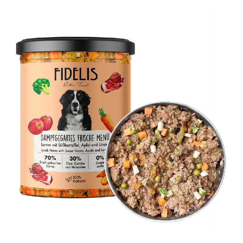Pet ProductsFidelis Cooked Lamb Menu Wet Food Jar