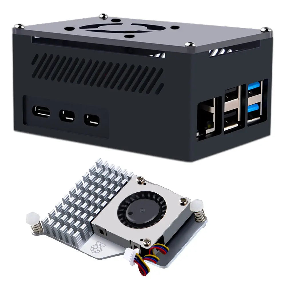 - Teething and chewing toys for puppies52Pi Aluminum Case Black Brick Enlosure w/ Official Fan Heatsink for Raspberry Pi 5 - Teething and chewing toys for puppies52Pi Aluminum Case Black Brick Enlosure w/ Official Fan Heatsink for Raspberry Pi 5