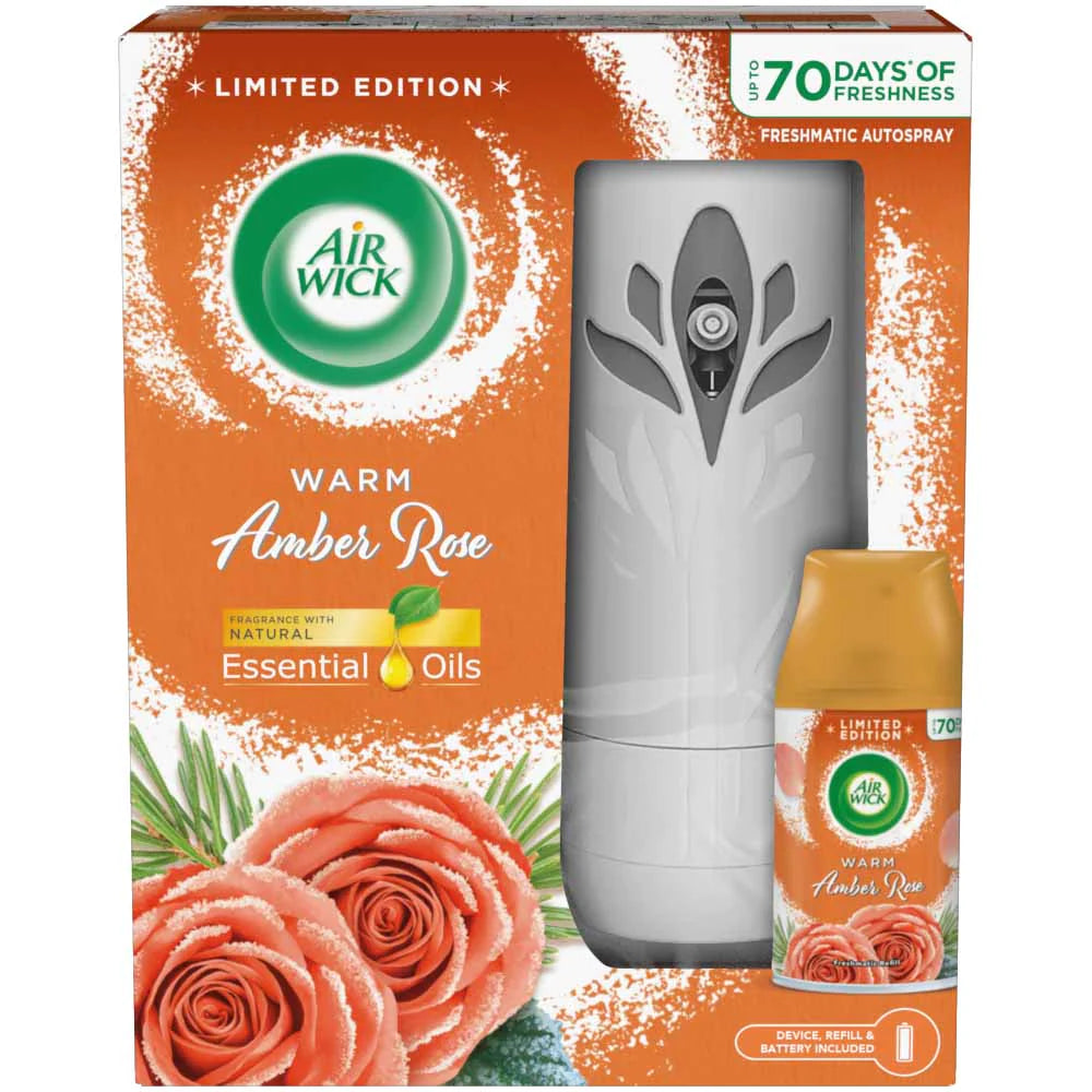 Pet ProductsAIR WICK AIR FRESHNER & MACHINE WARM AMBER ROSE 250 ML