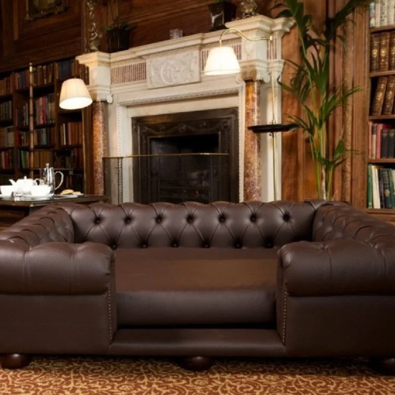 - Postoperative pet anti-licking Elizabethan collarScott's of London Balmoral Dog Chesterfield Brown Faux Leather