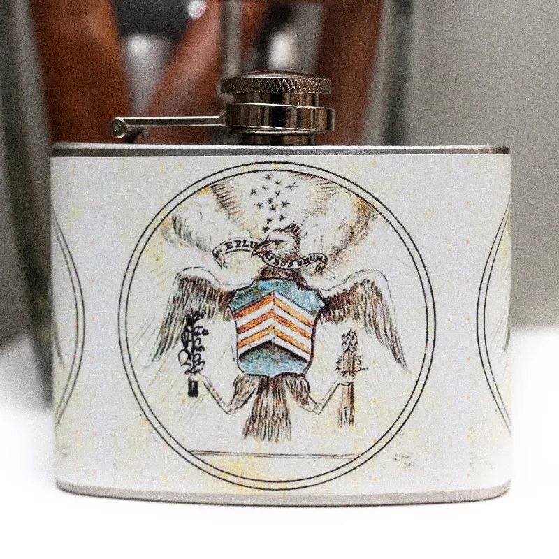 - Air box TSA certified check-inVintage Seal 4 Oz. Flask