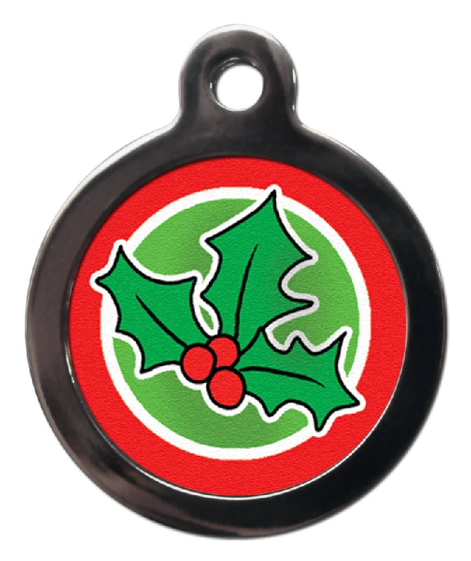 Pet ProductsCute Christmas Holly Dog Tag