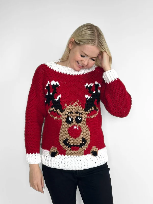 - ​​Pet toys under    yuanCrochet Kit - Reindeer Christmas Sweater