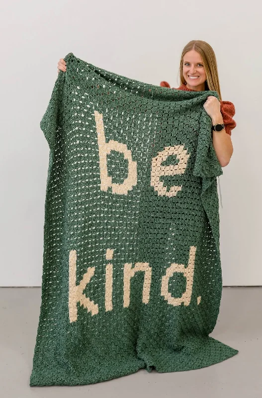 - Winter warm clothes for short-haired dogsCrochet Kit - Be Kind Blanket