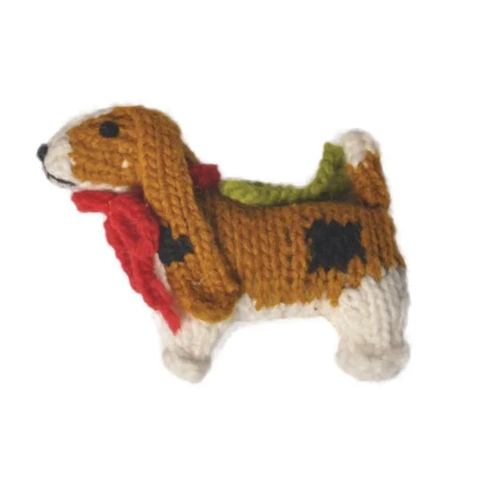 - Cat anti-jump window safety netHand Knit Dog Ornament Basset Hound