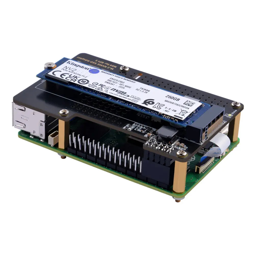  -Non-contact cat thermometer52Pi N04 M.2 2280 PCIe to NVMe Adapter for Raspberry Pi 5