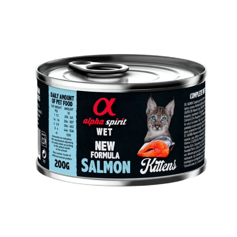 - Dog disposable foam shower gelAlpha Spirit Salmon Wet Food for Kittens
