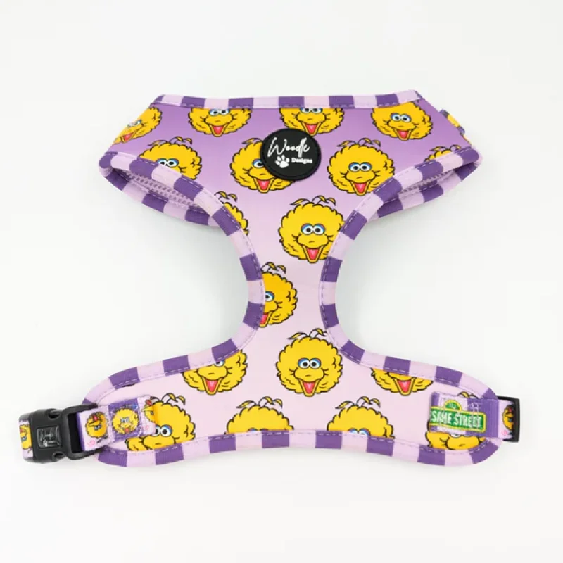 - Teething and chewing toys for puppiesWoodle Sesame Street Purple Big Bird Harness