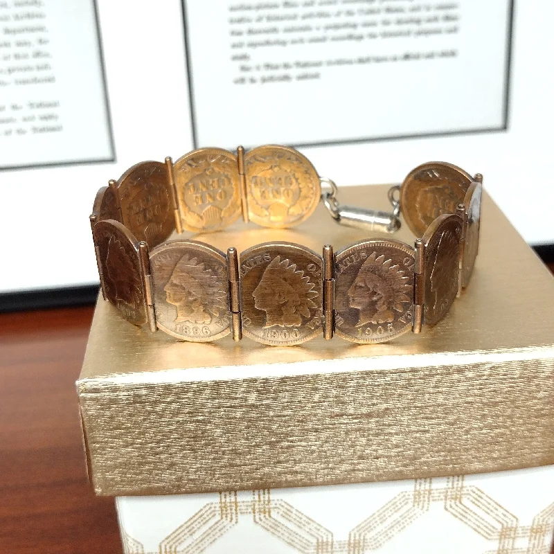 - Winter warm clothes for short-haired dogsIndian Head Penny Hinged Bracelet
