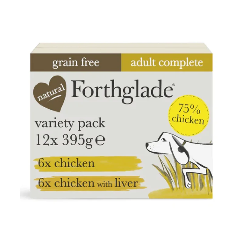 - Foldable and portable cat bagForthglade Variety Pack | Grain Free Chicken & Chicken Liver