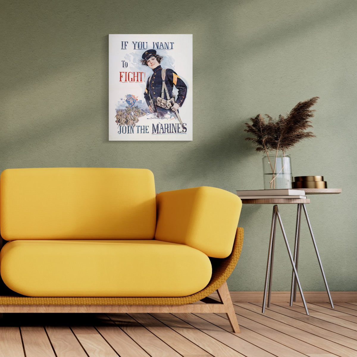 - Cat stress soothing sprayJoin the Marines Canvas Print