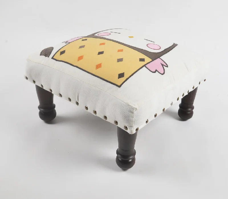 - ​​Pet toys under    yuanBaby Bird Embroidery Upholstered Stool