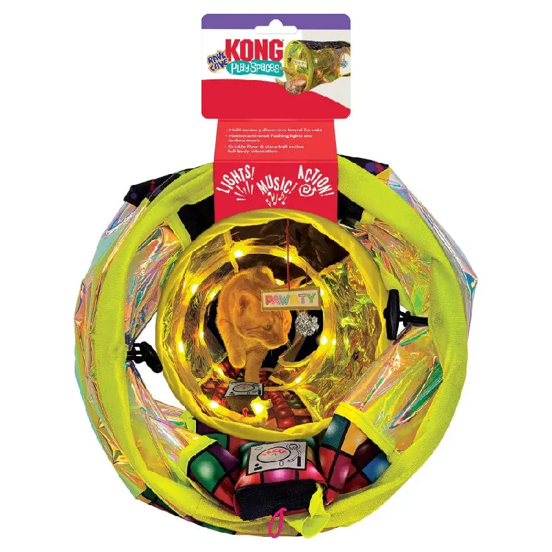 - Air box TSA certified check-inKONG Play Spaces Rave Cave Cat Toy