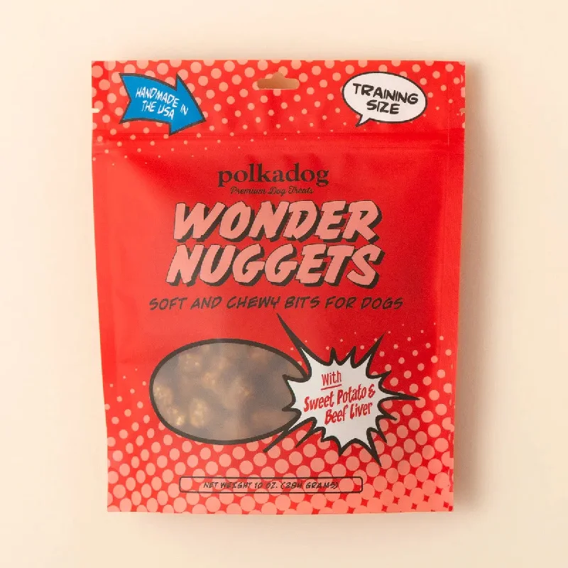 ---Polkadog Wonder Nuggets Training Bits Sweet Potato & Beef Liver Soft & Chewy Dog Treats 10oz ---Polkadog Wonder Nuggets Training Bits Sweet Potato & Beef Liver Soft & Chewy Dog Treats 10oz