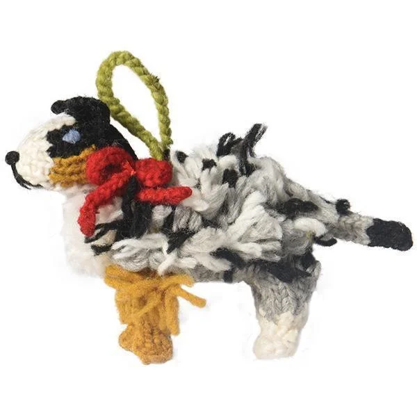 - Pet fence foldable indoorHand Knit Dog Ornament Australian Shepherd